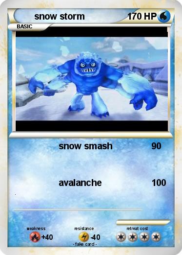 Pokemon snow storm