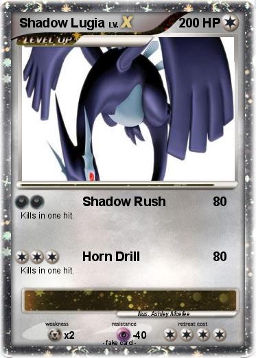 Pokemon Shadow Lugia