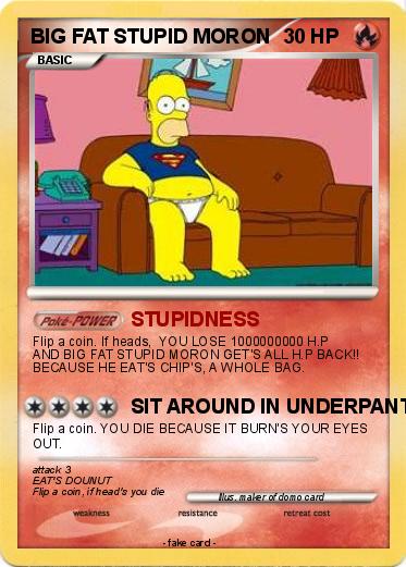 Pokemon BIG FAT STUPID MORON