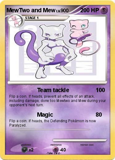 Pokemon MewTwo and Mew