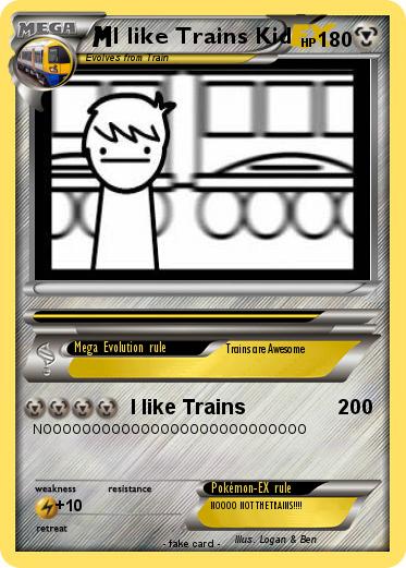 Pokemon I like Trains Kid