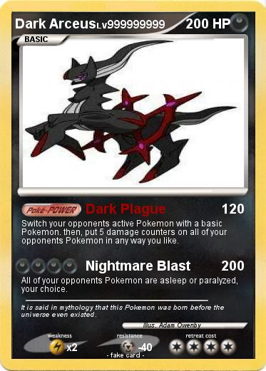 Pokemon Dark Arceus