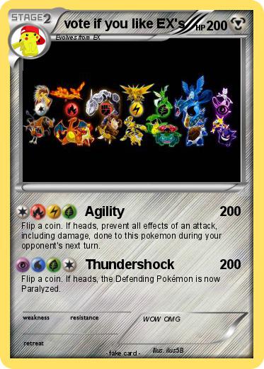 Pokemon vote if you like EX's
