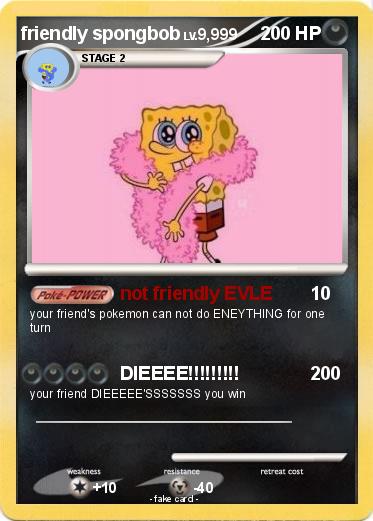 Pokemon friendly spongbob