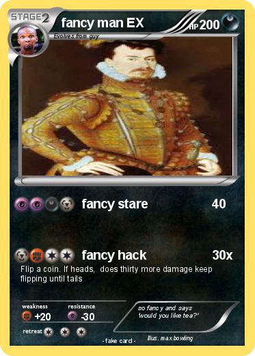 Pokemon fancy man EX