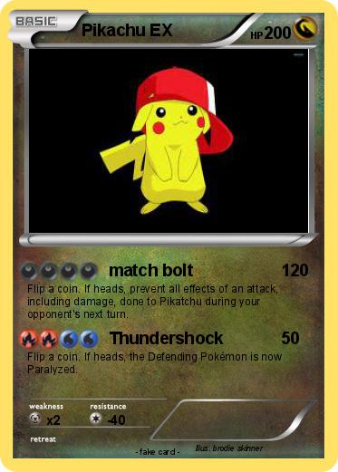 Pokemon Pikachu EX