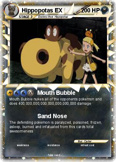 Pokemon Hippopotas EX