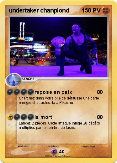 Pokemon undertaker chanpiond