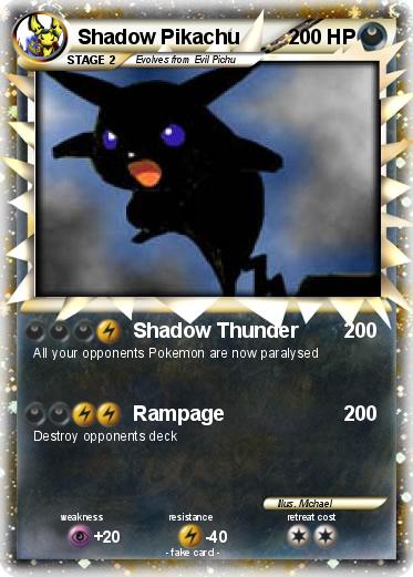 Pokemon Shadow Pikachu