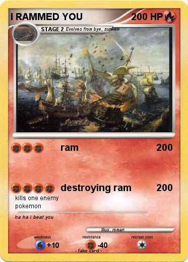 Pokemon I RAMMED YOU