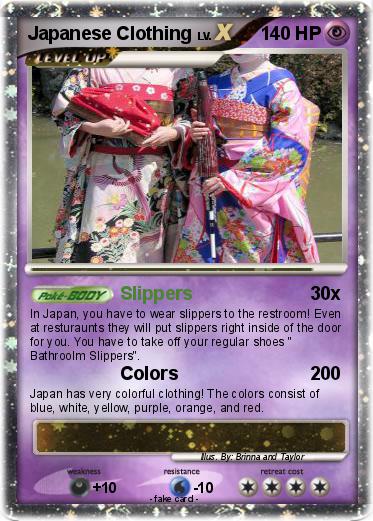 Pokemon Japanese Clothing
