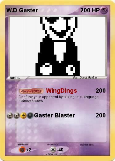 Pokemon W.D Gaster