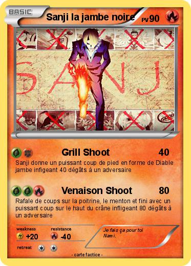 Pokemon Sanji la jambe noire