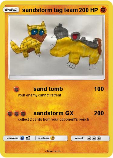 Pokemon sandstorm tag team