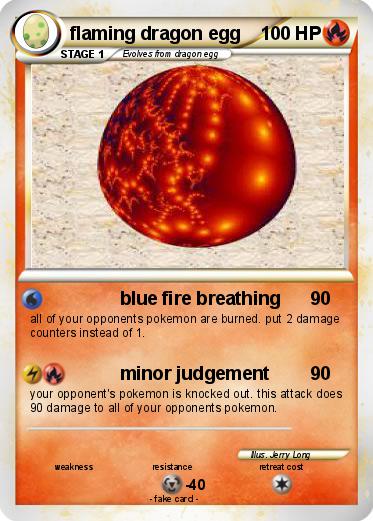 Pokemon flaming dragon egg