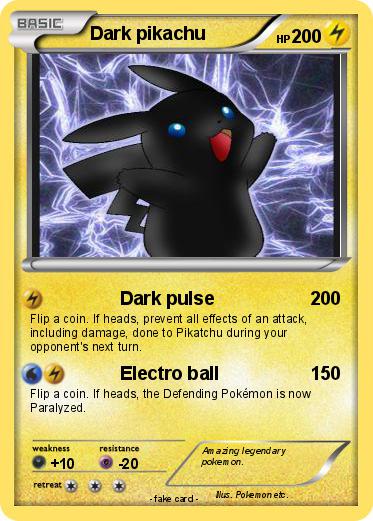 Pokemon Dark pikachu