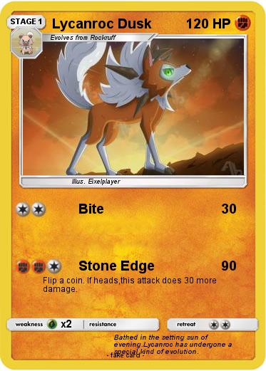 Pokemon Lycanroc Dusk