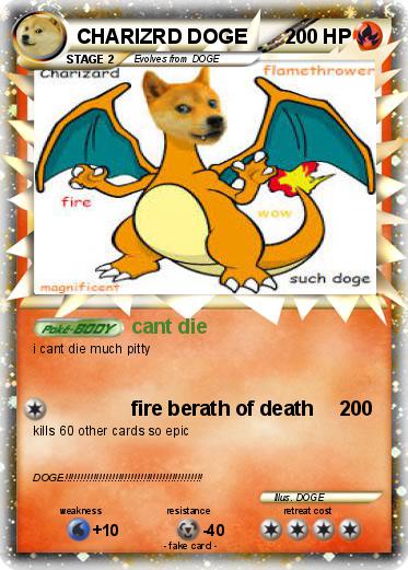Pokemon CHARIZRD DOGE