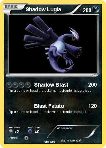 Pokemon Shadow Lugia