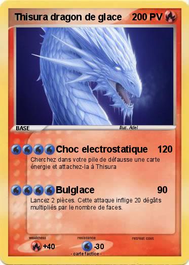 Pokemon Thisura dragon de glace