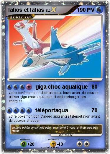Pokemon latios et latias