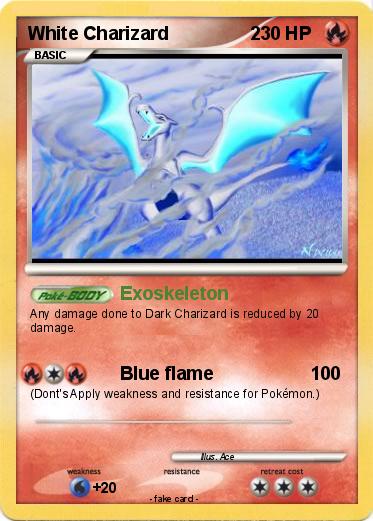 Pokemon White Charizard                2