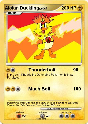 Pokemon Alolan Duckling