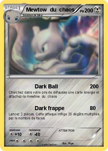 Pokemon Mewtow  du  chaos