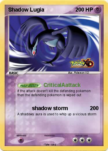 Pokemon Shadow Lugia