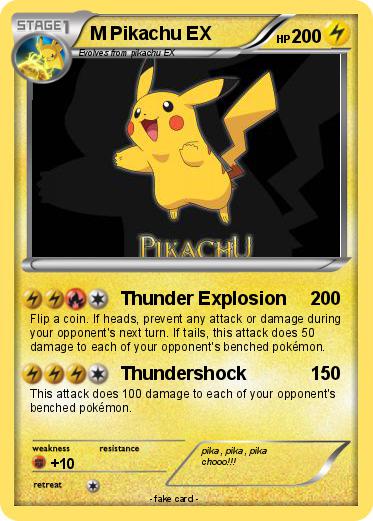 Pokemon M Pikachu EX