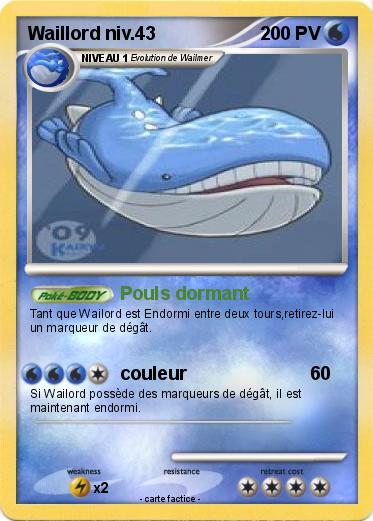 Pokemon Waillord niv.43