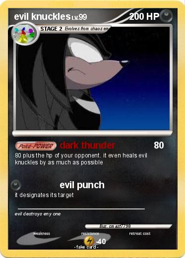 Pokemon evil knuckles