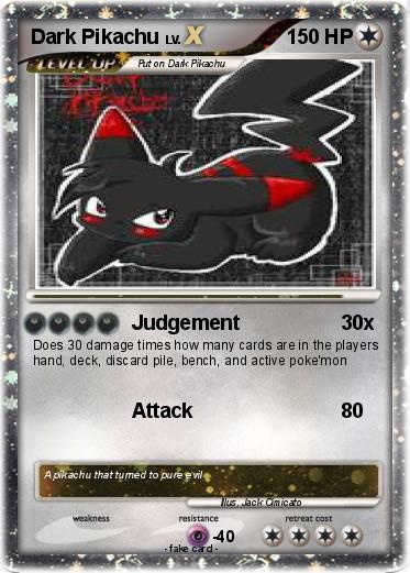Pokemon Dark Pikachu