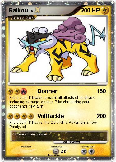 Pokemon Raikou