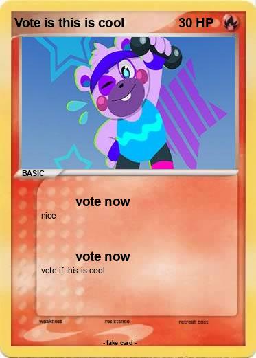Pokemon Vote is this is cool