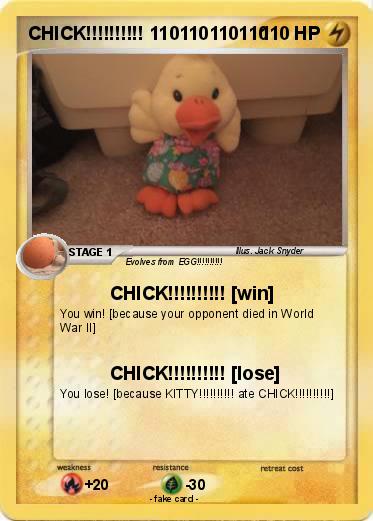 Pokemon CHICK!!!!!!!!!! 110110110110