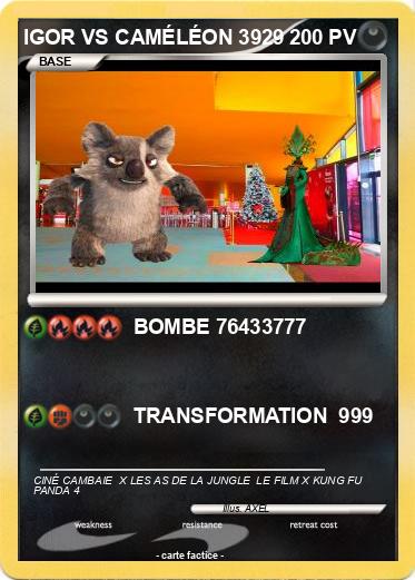 Pokemon IGOR VS CAMÉLÉON 3929