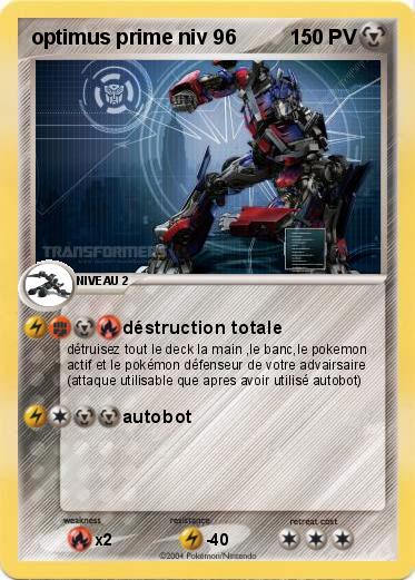 Pokemon optimus prime niv 96