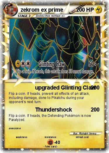 Pokemon zekrom ex prime