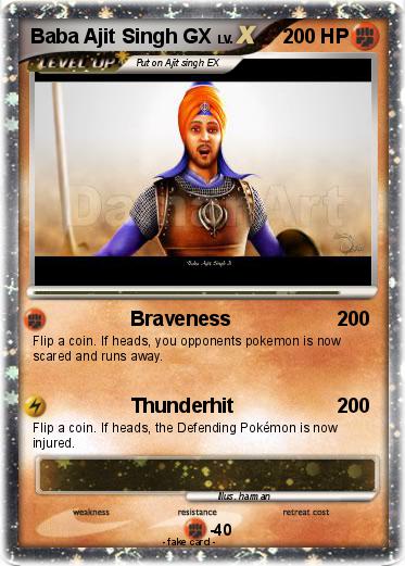 Pokemon Baba Ajit Singh GX
