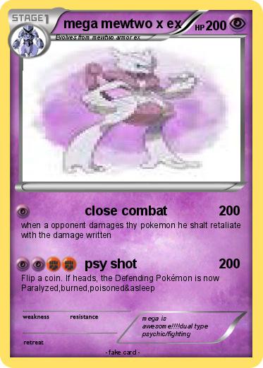 Pokemon mega mewtwo x ex