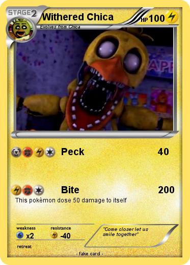 Pokemon Withered Chica