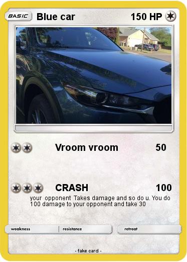 Pokemon Blue car