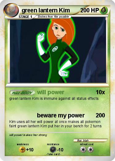 Pokemon green lantern Kim