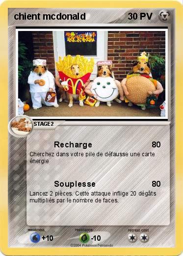 Pokemon chient mcdonald
