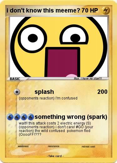 Pokemon i don't know this meeme?