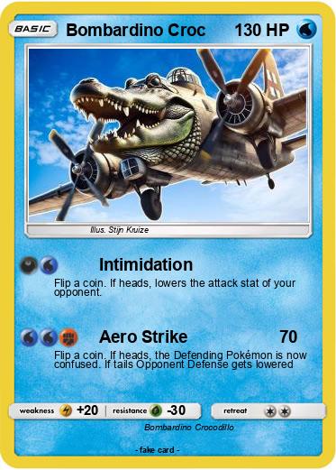 Pokemon Bombardino Croc