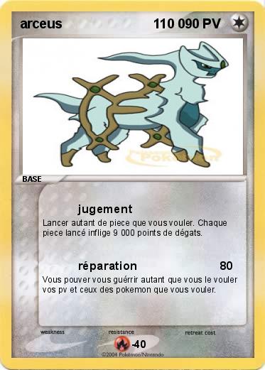 Pokemon arceus                         110 0