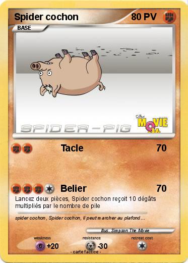 Pokemon Spider cochon