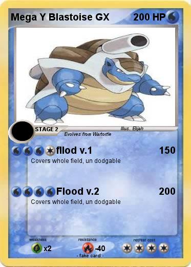 Pokemon Mega Y Blastoise GX